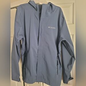 Columbia Men's Blue Rain Jacket
